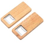 Ouvre - bouteille de bi�re en bois poign�e en bois tire - bouchon acier carr� ouvre - portes bar accessoires ...