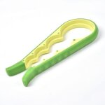 Ouvre - bouteille manuel antidrapant 4 en 1, 1 pice, ouvre - bocal, bouchon a vis, gadget de cuisine ...