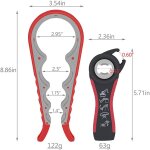 Ouvre - bouteille rouge (lot de 2), ouvre - bouteille multifonction 5 en 1, ouvre - bouteille de cuisine ...