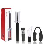 Ouvre - bouteille de vin en acier inoxydable, pompe a air, vide, tire - bouchon, type de broche, outil ... Ouvre - bouteille de vin en acier inoxydable, pompe a air, vide, tire - bouchon, type de broche, outil ...