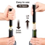 Ouvre - bouteille de vin, pompe a air, tire - bouchon a vide, en acier inoxydable, type de broche, outil ...