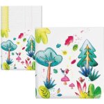 P'tit clown re22511 - lot de 20 serviettes anniversaire animaux de la for�t