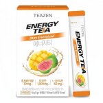 Pack de 10 sachets en poudre boisson energisante naturelle au guarana th noir goyave et mangue sans ...