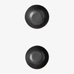 Pack de 2 bols belvere noir �13 cm