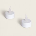 Pack 2 bougies led mini a piles hobley blanc