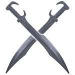 Pack 2 epees 300 polypropylene glaive leonidas spartiate d�coration