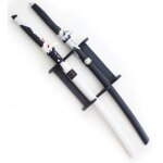 Pack 2 epees en bois lame en bois overwatch katana sabre + support d�coration