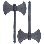 Pack 2 haches viking en polypropylene double lame hachette pirate repliksword