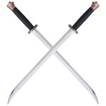 Pack 2 sabres en polypropylne katana argent epe ninja epe entrainement combat