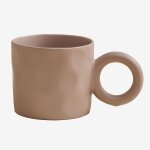 Pack de 2 tasses a caf� 30 cl en new bone china guisla nu brun p�le