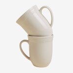 Pack de 2 tasses en new bone china 38 cl oritia blanc