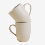 Pack de 2 tasses en new bone china 40 cl borela blanc