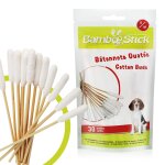 Pack de 30 coton - tiges bamboostickâ® taille s / m / pour nettoyer les oreilles des petits chiens et ... Pack de 30 coton - tiges bamboostickâ® taille s / m / pour nettoyer les oreilles des petits chiens et ...