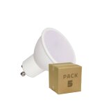 Pack de 5 ampoules led gu10 6w 550 lm 100� no flicker 4000k blanc neutre