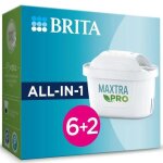 Pack de 6 filtres a eau + 2 gratuits - brita - maxtra pro all - in - 1