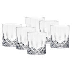 Pack de 6 verres a whisky 350 ml finition effet cristal cheffinger transparent