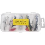 Pack d'app�ts souples pour la p�che, pack de leurres multicolores pour attraper des poissons en plomb, ...