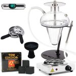 Pack chicha oduman n5 junior eco + foyer vortex silicone + chauffe charbon + plaque �lectrique + charbon ...