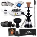 Pack chicha x - star 999 + kaloud lotus + alu + foyer silicone vortex + allume plaque + charbon coco ...