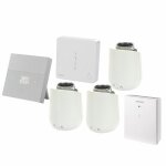 Pack connected home : hub + thermostat sans fil + 3 ttes thermostatiques + rcepteur - siemens : pack4 ...