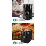 Pack djeuner cafetire thermo isotherm noire 8 tasses 900w + grille pain noir 700w 2 emplacements