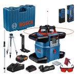 Pack laser rotatif double pente bosch grl600chv - batterie 18v 4. 0ah - 06159940p5