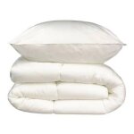 Pack linge de lit microfibre - 1 couette chaude 140x200 cm + 1 oreiller 60x60 cm blanc