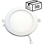 Pack spot led 12w encastrable extra - plat (30 u. ) : temp�rature lumi�re - blanc chaud