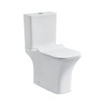 Pack wc rimless  poser natalia 77x66, 5x35, 5 cm - avec abattant  frein de chute - blanc - blanc - ...