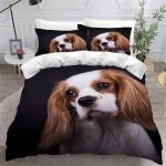 ��pagneul charles housse de couette x imprim�� d chien animal parure de lit personnes ado fille enfants ...