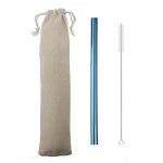 Paille a boire réutilisable en acier inoxydable 304, grande paille métallique de 12mm pour perles de ... Paille a boire réutilisable en acier inoxydable 304, grande paille métallique de 12mm pour perles de ...