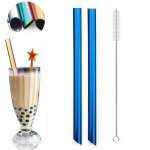 Paille a boire réutilisable en acier inoxydable 304, grande paille métallique de 12mm pour perles de ... Paille a boire réutilisable en acier inoxydable 304, grande paille métallique de 12mm pour perles de ...
