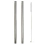 Paille a boire réutilisable en acier inoxydable 304, grande paille métallique de 12mm pour perles de ... Paille a boire réutilisable en acier inoxydable 304, grande paille métallique de 12mm pour perles de ...