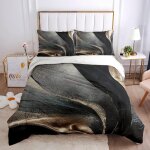 Paillettes d'or housse de couette d imprim�, conception noire x cmsets housse de couette enfant, moderne ...