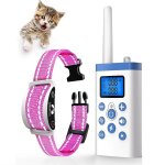 Paipaitek - collier de choc pour chat avec tlcommande, 2 en 1, collier d'entranement pour chat, collier ...
