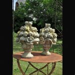 Paire de bouquets fleuris perla 58x35x21cm