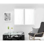 Paire de brise bise 45x160 cm dolly blanc, par soleil d'ocre