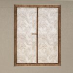 Paire de brise bise 60x160 cm celia taupe, par soleil d'ocre