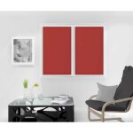 Paire de brise bise 70x120 cm dolly rouge