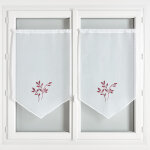 Paire de voilages brod�es