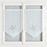 Paire de voilages brod�es