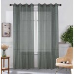 Paire de voilages a effet brillant