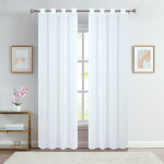 Paire de voilages unis pour baie vitr�e