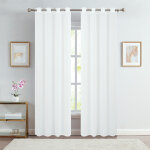 Paire de voilages unis pour baie vitr�e