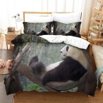 Panda ensemble housse de couett imprim�� d et taie d'oreiller, ultra doux microfibre hypoallerg��nique ...