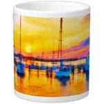 Panhandle coucher de soleil jumbo mug tasse a caf� en c�ramique