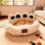 Panier pour animaux domestiques paniers chat en peluche lits pour chien moelleux lit pour chiot / chats ...