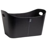 Panier � b�ches en cuir aduro baseline noir
