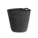 Panier à bûches déco le marquier navy noir Panier à bûches déco le marquier navy noir