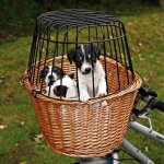 Panier chien et grille de s�curit� pour v�lo t1